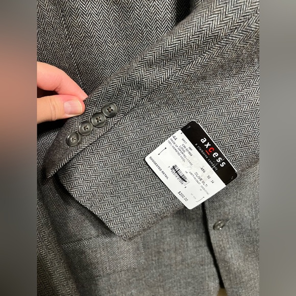 NWT axcess a claiborne company blazer men gray size 44L - Picture 7 of 11